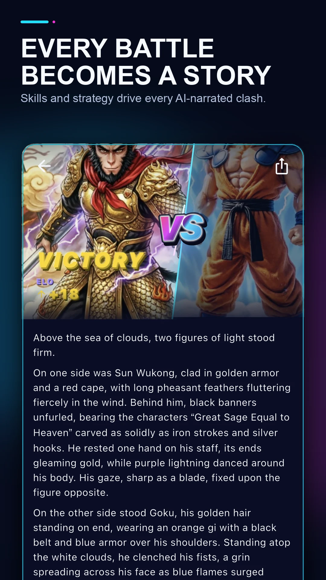 PicWar: AI Text Battles screenshot